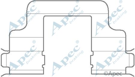 APEC BRAKING Tarvikesarja, jarrupala KIT1130